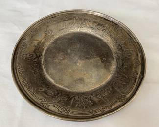 Lot # : 12 - Sterling silver dish by Weidlich - embossed,
