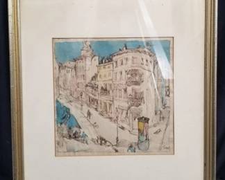 Lot # : 376 - Signed mixed media art
