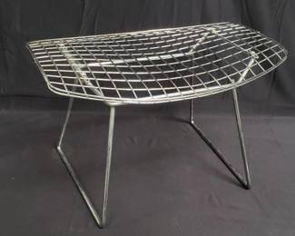 Lot # : 19 - Knoll Bertoia style chrome ottoman
