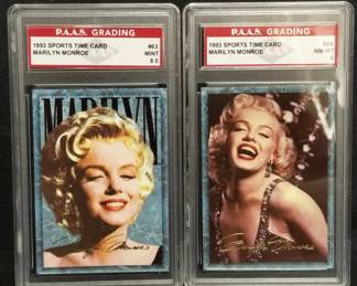 Lot # : 472 - Pair of 1993 Marilyn Monroe sports time cards

