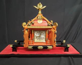 Lot # : 253 - Vintage mikoshi palanquin clock
