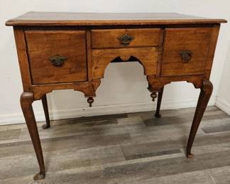 Lot # : 600 - 18th-19th century antique wood writing desk
