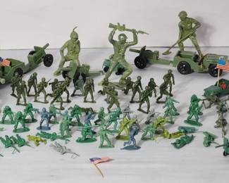 Lot # : 309 - Vintage Hong Kong, Tim Mee, toy soldiers & cars
