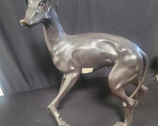 Lot # : 556 - Bronze Greyhound statue
