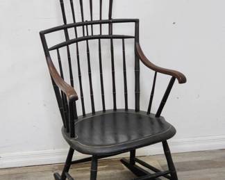 Lot # : 587 - Antique bird cage rocking chair
