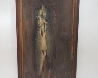 Lot # : 43 - Antique oil painting on board
