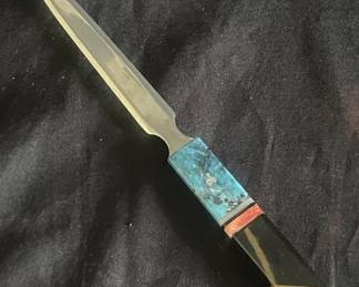 Lot # : 227 - Turquoise and Coral letter opener
