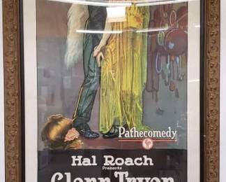 Lot # : 60 - Large framed 1925 movie poster
