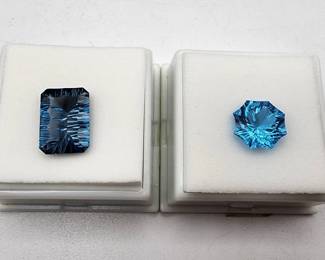 Lot # : 147j - Large London blue topaz gemstones
