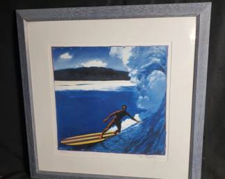 Lot # : 274 - Michael Cassidy Surfing lithograph #168/295
