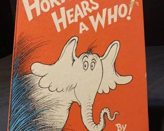 Lot # : 282 - Horton Hears a Who! book by Dr. Seuss 1964 First

