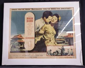 Lot # : 135 - Framed 1957 Marlon Brando film "Sayonara"

