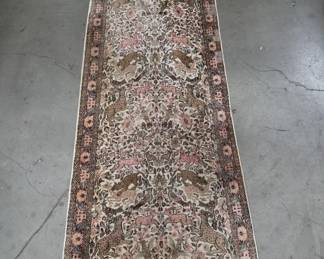 Lot # : 763 - Silk hand woven Persian runner rug
