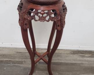 Lot # : 263 - Carved wood plant stand
