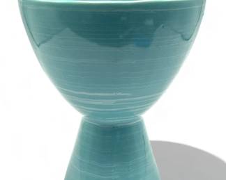 Lot # : 403a - Vintage McCoy ceramic harmony blue planter, 7
