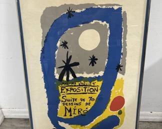 Lot # : 607 - Joan Miro poster Galerie Madeleine
