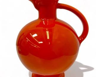 Lot # : 399a - Vintage Fiestaware ceramic pitcher, 8 1/2" h.
