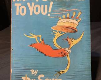 Lot # : 283 - Happy Birthday To You! book by Dr. Seuss 1959
