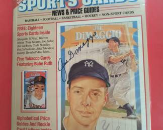 Joe Dimagio Autograph