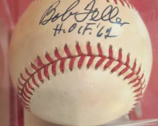 Bob Feller Signed Ball