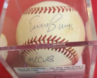 Ernie Banks Signed Baseball