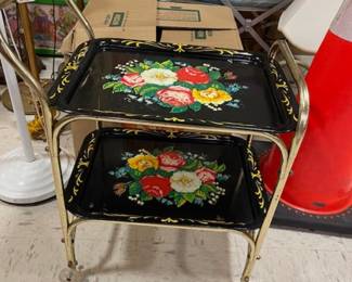 Childs vintage tea cart, hard to find!
