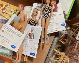 Really vintage= 1960s Barbies