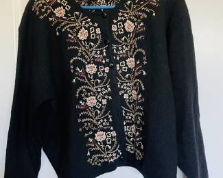 DKNY vintage beaded sweater
