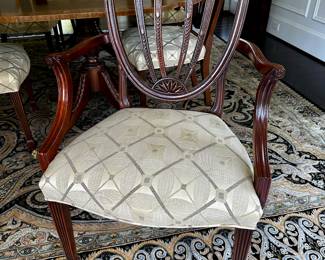 Baker shield back chair