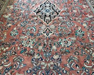 Antique Mahal Hand woven rug 