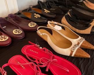 Prada, Jimmy Choo, Tory Burch sizes 38 & 8 narrow
