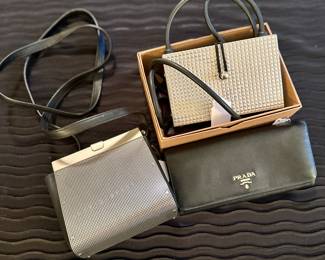 Wendy Stevens handbags and Prada wallet