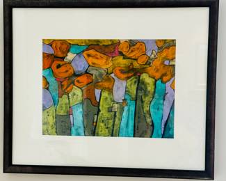 R. Goff, signed watercolor