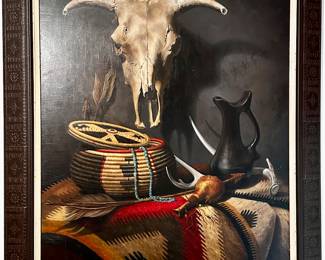 Southwestern Still Life.  Carol Lee Thompson, oil on panel.