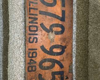 Fiber board license plate