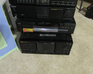 Tuner, equalizer, amplifier,- 2 CD players