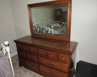 Dresser with mirror