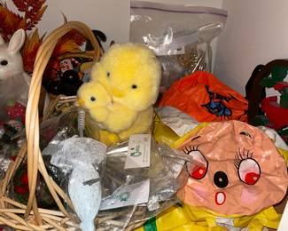 Vintage Easter and Halloween Blow ups 