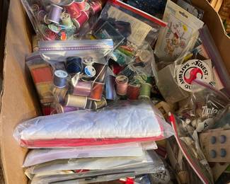 Bags of thread, Trim, Buttons