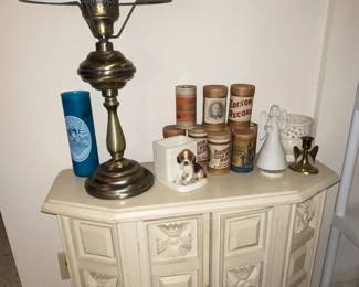 Brass Lamp, Entry Console Cabinet 