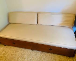 MCM Sofa bed with drawers by Stanley furniture company 