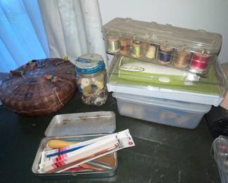 Sewing Supplies Threads, Needles, Zippers