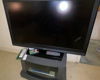 JVC Television,  TV Stand, Universal Remote