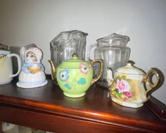 Tea Pots, Glass Pitchers