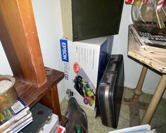 Epson Printer C82, Metal Library Box, Duck Decoy