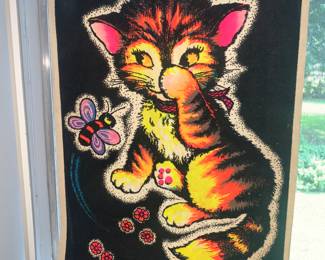 Neon Blacklight Cat