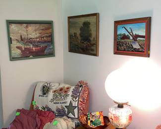 Woven Blanket and Pillows