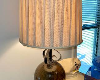Smokey Glass MCM Lamp