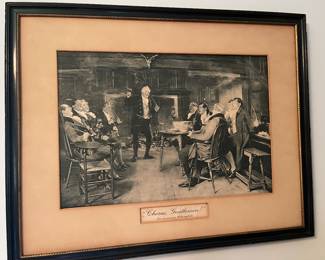 Old Print Chorus of Gentlemen 