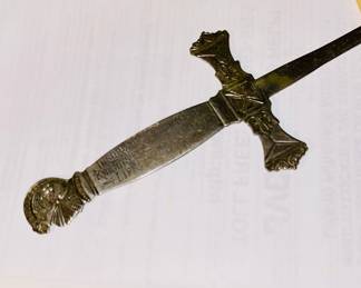 Old Knights of Columbus Letter Opener